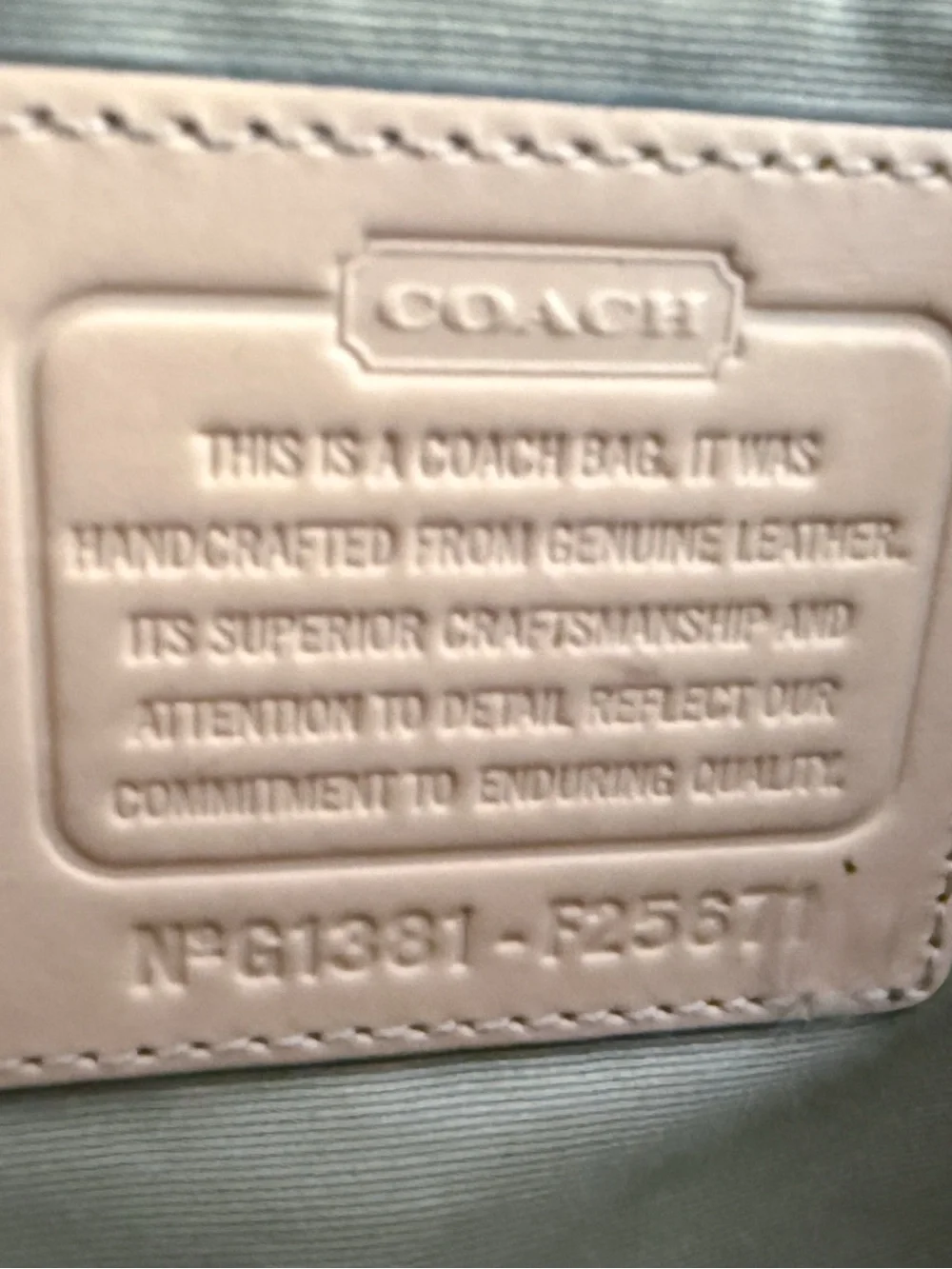 Jade green Coach Peyton leather Cora domed satchel